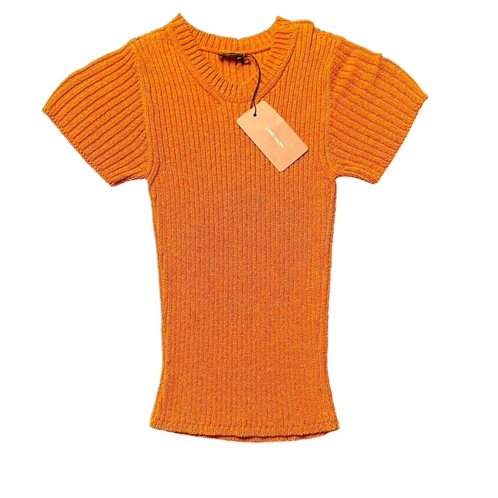 Rachel Comey crop sweater top in bright mustard yellow NWT - Picture 6 of 12